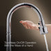 KOHLER K-28270-RT2 Components Touchless pull-down kitchen sink faucet with two-function sprayhead, matte black with...