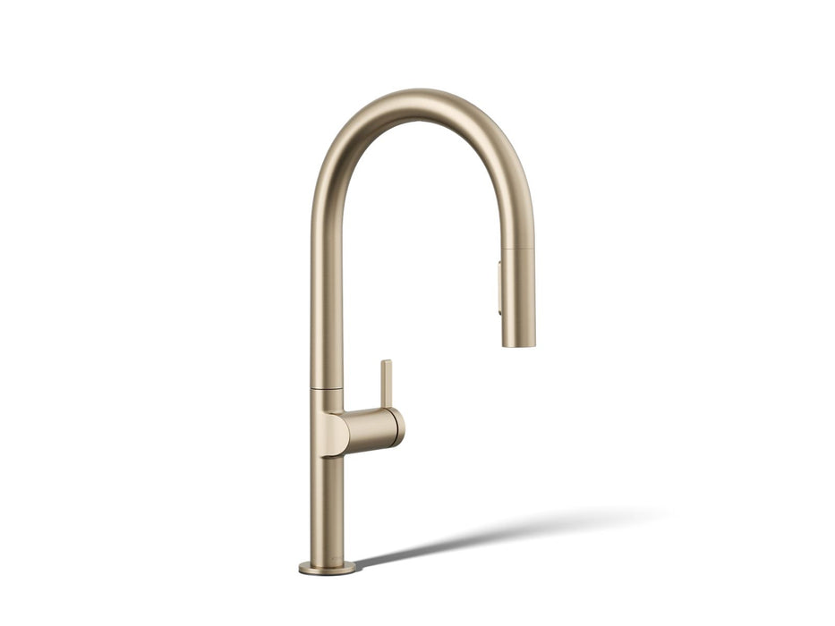 KOHLER K-28270-RT2 Components Touchless pull-down kitchen sink faucet with two-function sprayhead, vibrant brushed bronze