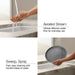 KOHLER K-28271 Components Touchless pull-down kitchen sink faucet with two-function sprayhead, vibrant brushed moderne...
