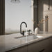 KOHLER K-28272 Components Single-handle kitchen sink faucet with two-function extended-reach spout and side sprayer,...