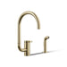 KOHLER K-28272 Components Single-handle kitchen sink faucet with two-function extended-reach spout and side sprayer,...