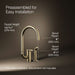 KOHLER K-28272 Components Single-handle kitchen sink faucet with two-function extended-reach spout and side sprayer,...