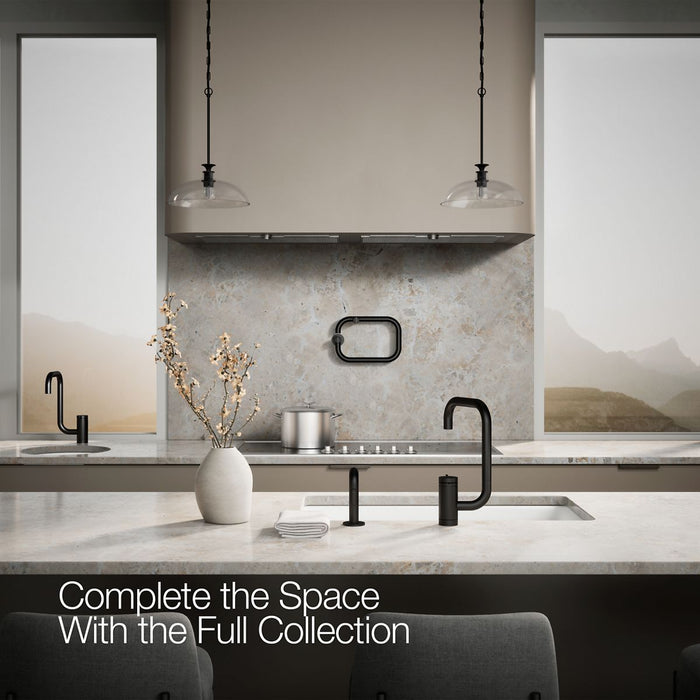 KOHLER K-28274 Components Single-handle kitchen sink faucet with two-function extended-reach spout and side sprayer,...