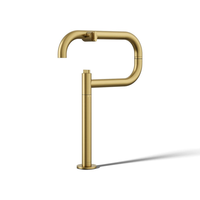 KOHLER K-28275 Components Deck-mount Pot Filler, vibrant brushed moderne brass - view 3