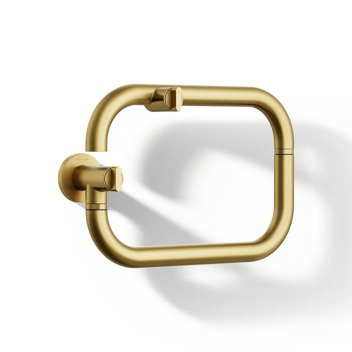 KOHLER K-28276 Components Wall-mount pot filler, vibrant brushed moderne brass - view 3