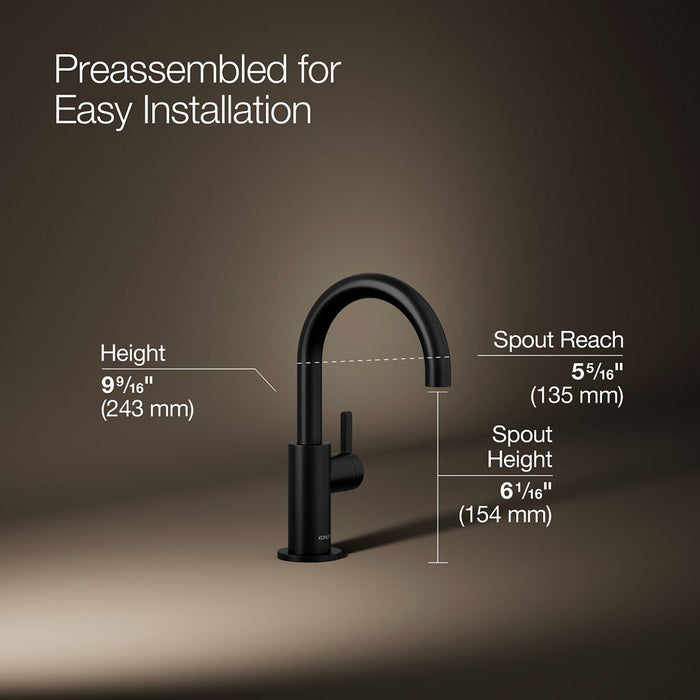 KOHLER K-28291 Components Beverage faucet, matte black - view 4