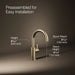 KOHLER K-28291 Components Beverage faucet, vibrant french gold - view 4