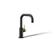 KOHLER K-28292 Components Beverage faucet, matte black with brushed moderne brass - view 3