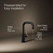 KOHLER K-28292 Components Beverage faucet, matte black with brushed moderne brass - view 4