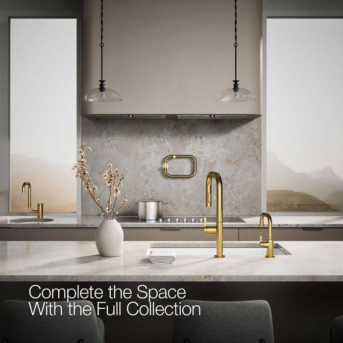 KOHLER K-28292 Components Beverage faucet, vibrant brushed moderne brass - view 2