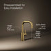 KOHLER K-28292 Components Beverage faucet, vibrant brushed moderne brass - view 3