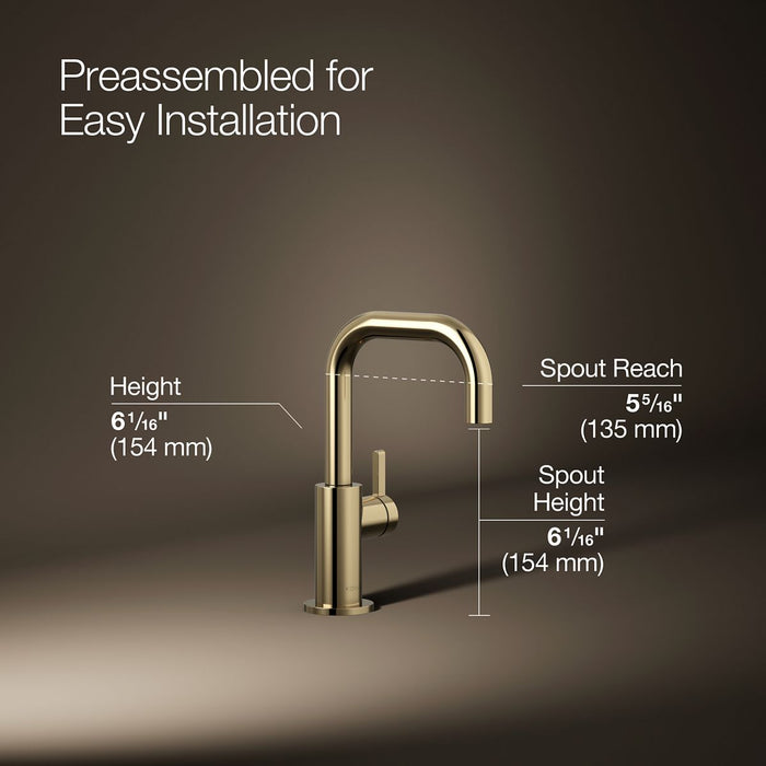 KOHLER K-28292 Components Beverage faucet, vibrant french gold - view 4