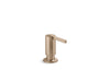 KOHLER K-28293 Components Soap/lotion dispenser, vibrant brushed bronze