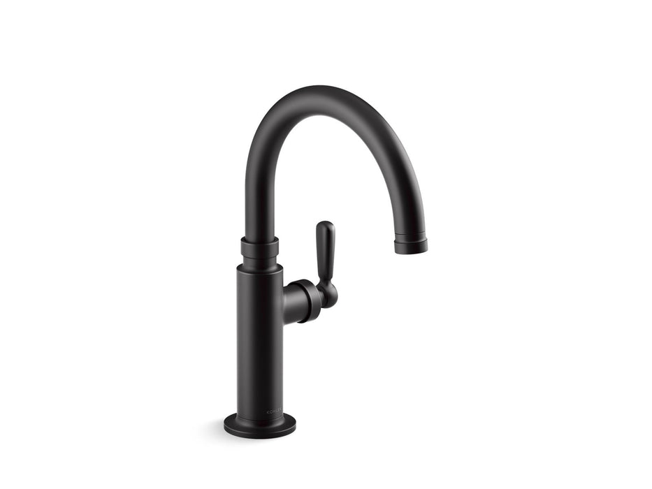 KOHLER K-28357 Edalyn by Studio McGee Single-handle bar sink faucet, matte black