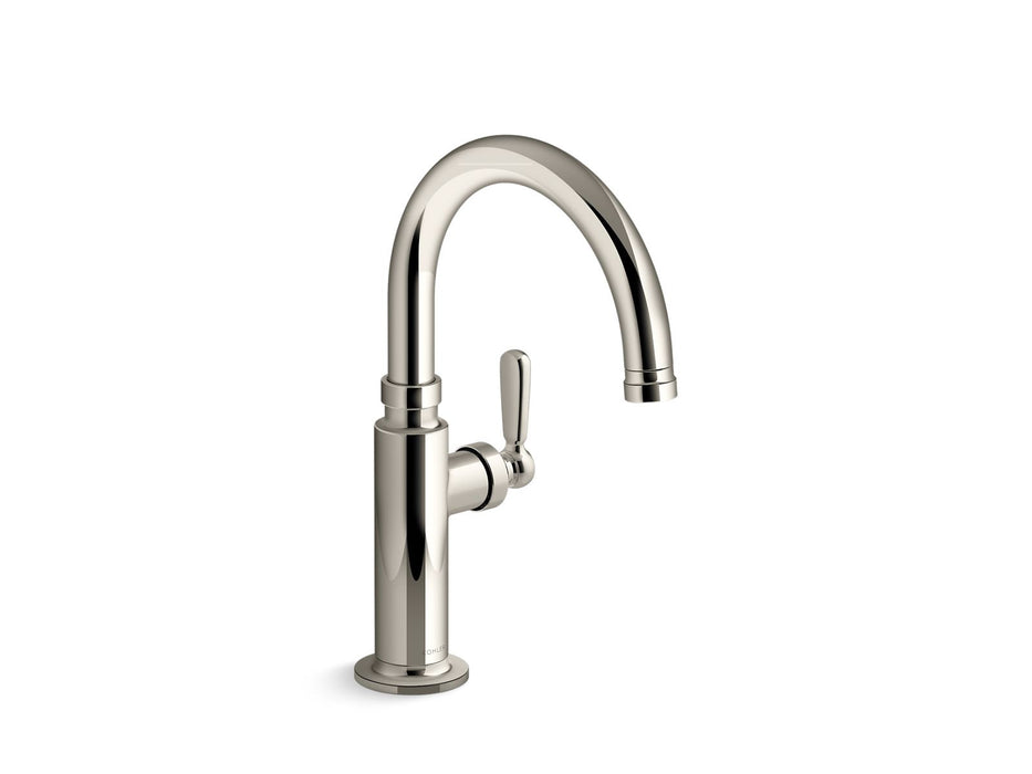 KOHLER K-28357 Edalyn by Studio McGee Single-handle bar sink faucet, vibrant polished nickel