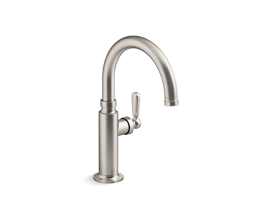 KOHLER K-28357 Edalyn by Studio McGee Single-handle bar sink faucet, vibrant stainless