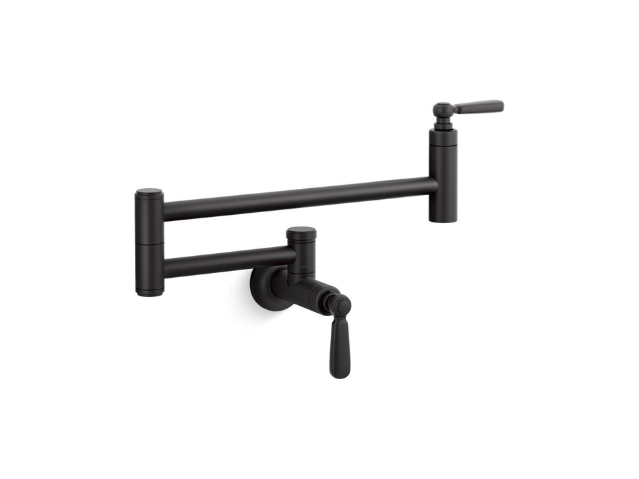 KOHLER K-28359 Edalyn by Studio McGee Wall-mount pot filler, matte black