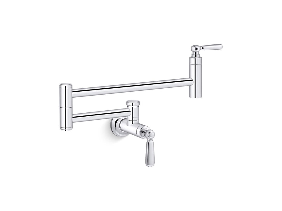 KOHLER K-28359 Edalyn by Studio McGee Wall-mount pot filler, polished chrome