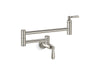 KOHLER K-28359 Edalyn by Studio McGee Wall-mount pot filler, vibrant polished nickel