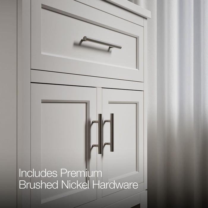 KOHLER K-28380-ASB Quo 30" Bathroom Vanity Cabinet with Sink and Quartz Top, White - Detail image of a product feature