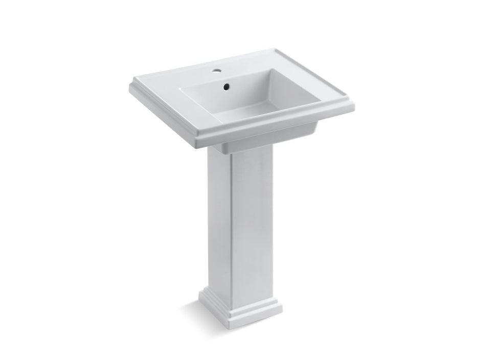 KOHLER K-2844-1 Tresham 24" Square Pedestal Bathroom Sink, white