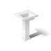 KOHLER K-2844-8 Tresham 24" Square Pedestal Bathroom Sink, white