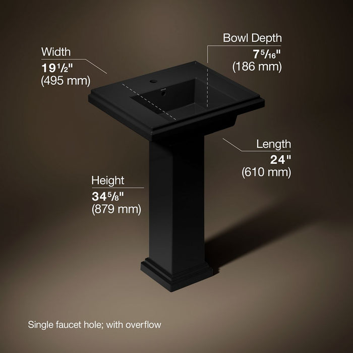 3/4 view of product with dimensions