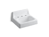 KOHLER K-2863-0 K-2863 Hudson 19" Rectangular Wall-mount Bathroom Sink, white