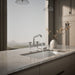 KOHLER K-28665-9 Billet Two-hole bridge kitchen sink faucet with side sprayer, polished chrome - view 5