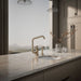 KOHLER K-28667-9 Billet Single-handle bar sink faucet with two-function extended-reach spout and side sprayer, vibrant...