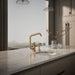KOHLER K-28667-9 Billet Single-handle bar sink faucet with two-function extended-reach spout and side sprayer, vibrant...
