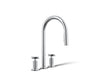 KOHLER K-28671-3 Billet Pull-down kitchen sink faucet with two-function sprayhead, polished chrome