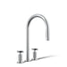 KOHLER K-28671-3 Billet Pull-down kitchen sink faucet with two-function sprayhead, polished chrome - view 5