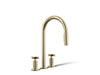 KOHLER K-28671-3 Billet Pull-down kitchen sink faucet with two-function sprayhead, vibrant french gold