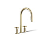 KOHLER K-28671-9 Billet Pull-down kitchen sink faucet with two-function sprayhead, vibrant french gold