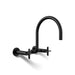 KOHLER K-28672-3 Billet Two-hole wall-mount bridge kitchen sink faucet, matte black - view 5