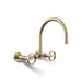 KOHLER K-28672-9 Billet Two-hole wall-mount bridge kitchen sink faucet, vibrant french gold - view 5