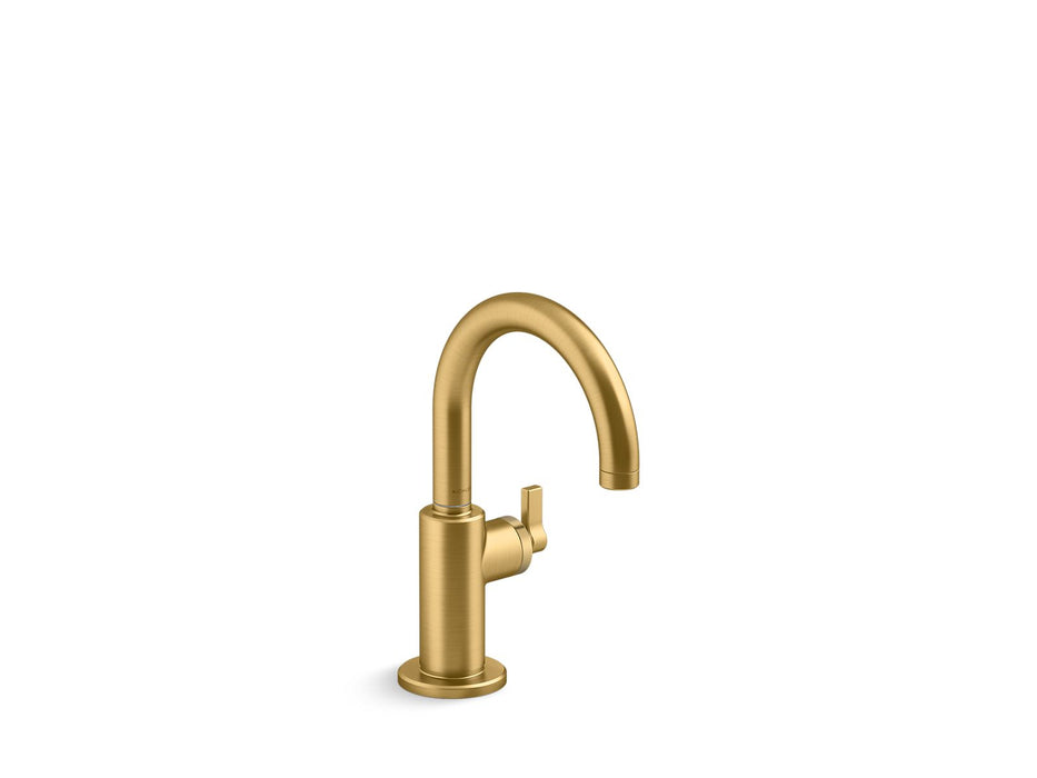 KOHLER K-28676 Billet Beverage faucet, vibrant brushed moderne brass
