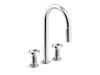 KOHLER K-28677-9RT2 Billet Touchless pull-down kitchen sink faucet with two-function sprayhead, polished chrome
