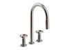 KOHLER K-28677-9RT2 Billet Touchless pull-down kitchen sink faucet with two-function sprayhead, vibrant titanium