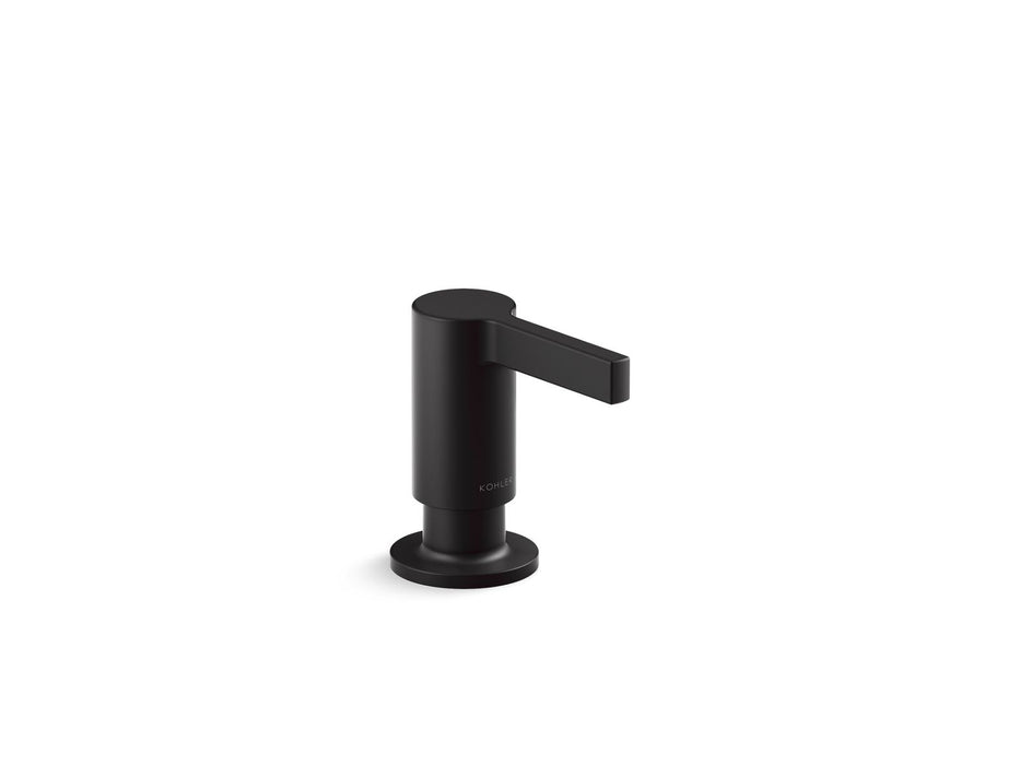 KOHLER K-28679 Billet Soap/lotion dispenser, matte black