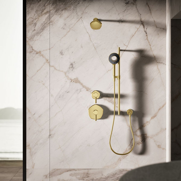 KOHLER K-28681-G SpaViva Two-function handshower, 1.75 gpm, vibrant brushed moderne brass - view 4