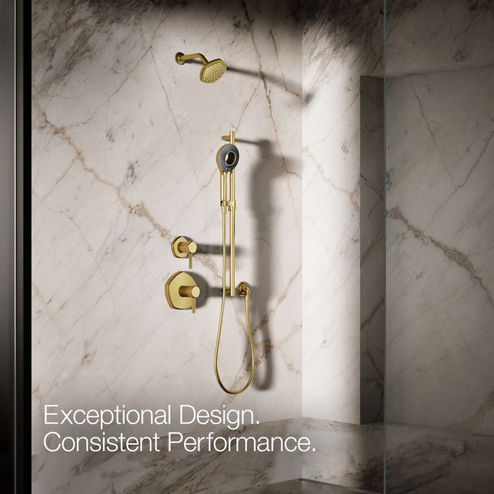 KOHLER K-28681 SpaViva™ Two-function Handshower, 2.5 GPM, vibrant brushed moderne brass - view 5