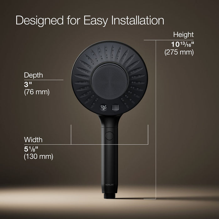 KOHLER K-28682 SpaViva™ Two-function Handshower with All-in-one Cleansing Device, 2.5 GPM, matte black - view 5