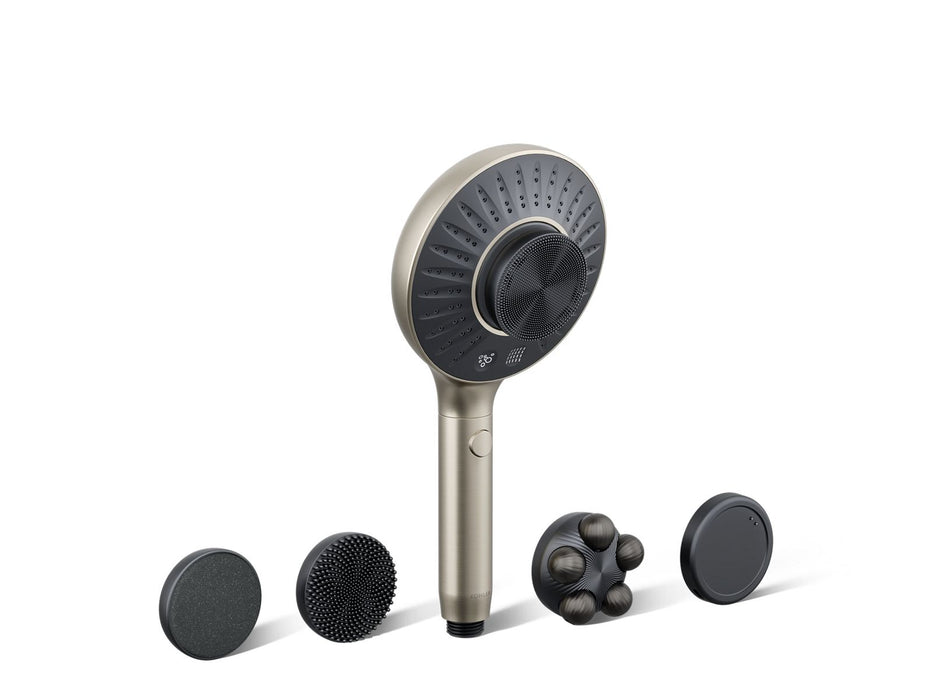 KOHLER K-28682 SpaViva™ Two-function Handshower with All-in-one Cleansing Device, 2.5 GPM, vibrant brushed nickel