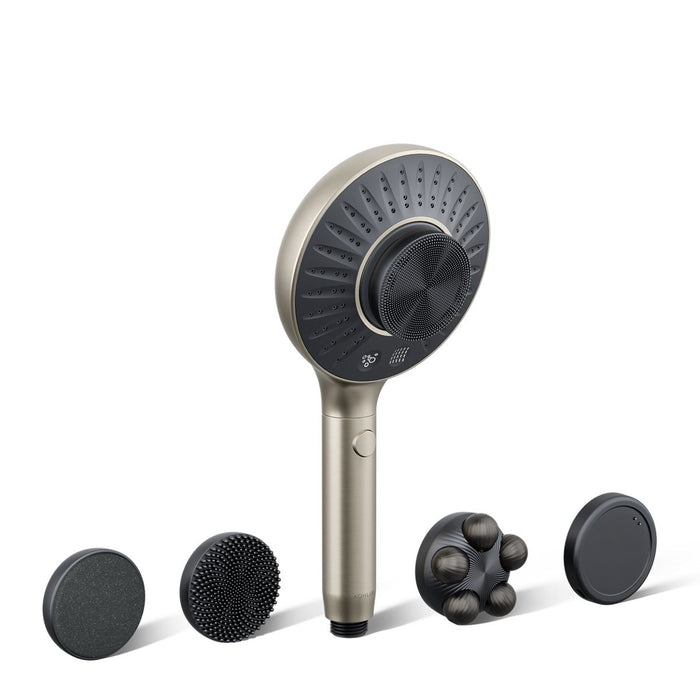 KOHLER K-28682 SpaViva™ Two-function Handshower with All-in-one Cleansing Device, 2.5 GPM, vibrant brushed nickel - view 3