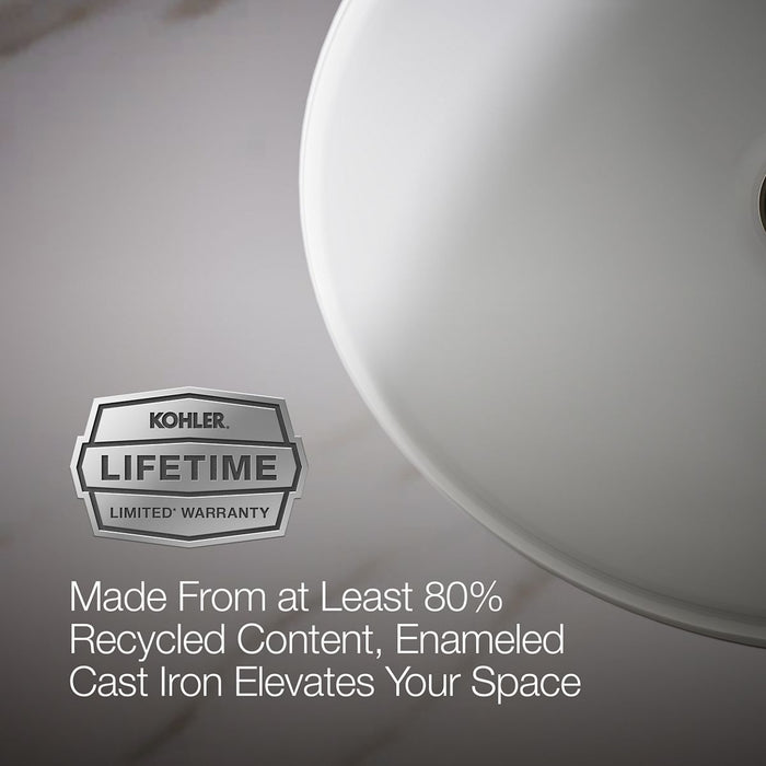 KOHLER K-2874 Canvas 19-1/2" round undermount bathroom sink