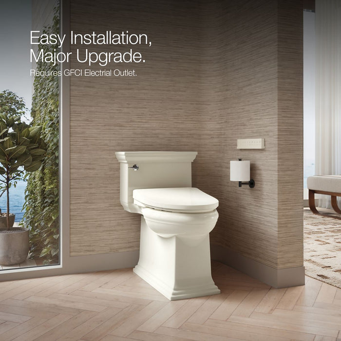 KOHLER K-28821 PureWash E930 Elongated bidet toilet seat with remote control, biscuit - view 3