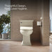 KOHLER K-28821 PureWash E930 Elongated bidet toilet seat with remote control, biscuit - view 4