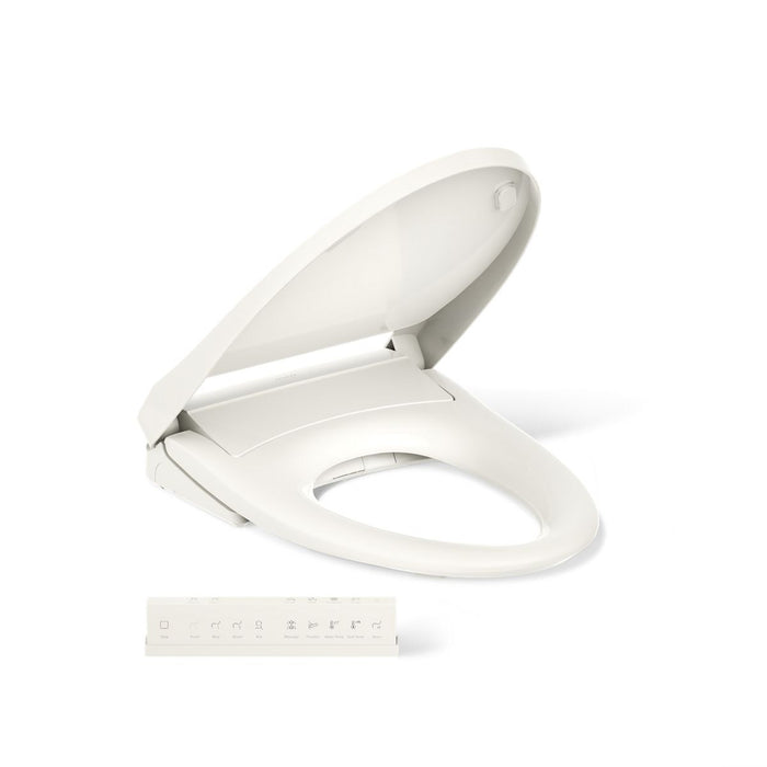 KOHLER K-28821 PureWash E930 Elongated bidet toilet seat with remote control, biscuit - view 5
